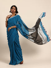 Handloom Sequins Cotton Handloom Saree