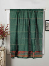 Bottle Green Khesh Kantha Cotton Curtain