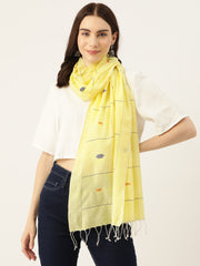 Handloom Jamdani Cotton Stole