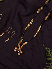 Handmade Black Brass Pendant Set Jewellery