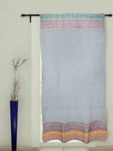 Lavender Pink Khesh Kantha Cotton Door Curtain