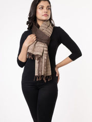 Hand woven Shibori Wool Stole