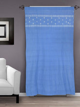 Indigo Blue Jamdani Cotton Curtain