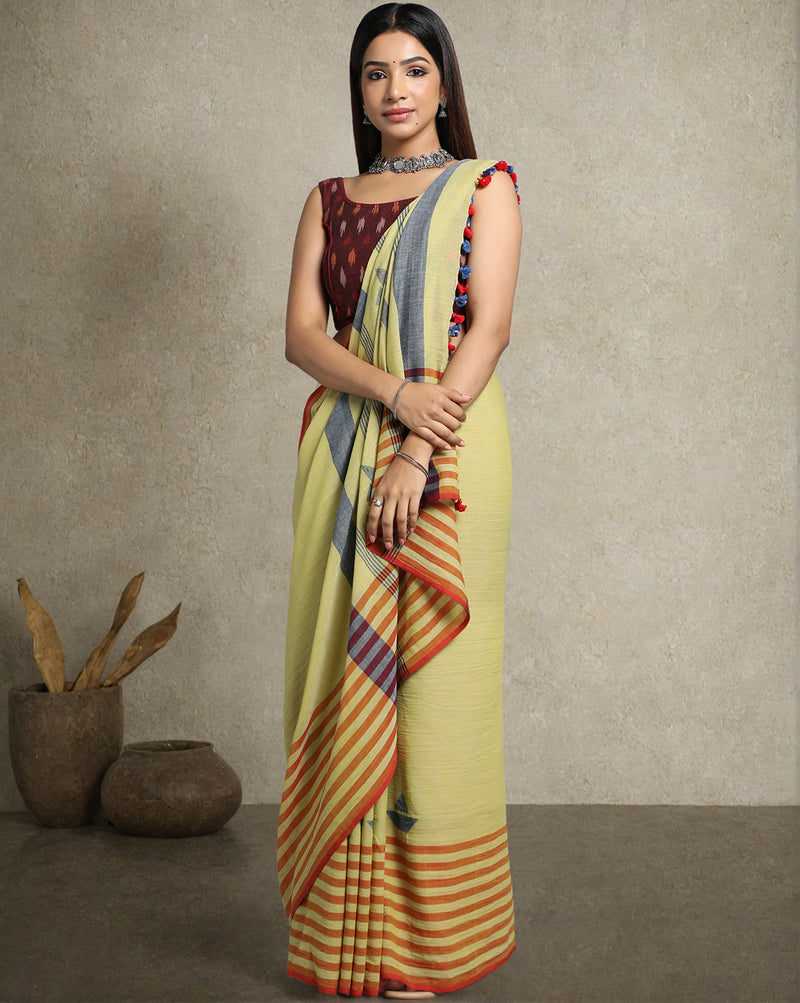 Handloom Jamdani Cotton Saree
