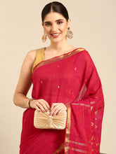 Handloom Zari buti Jamdani Cotton Saree with blouse piece