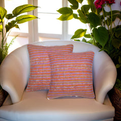 Mauve Tone Khesh Cotton Cushion Cover - Pack of 1