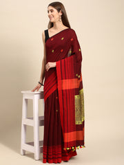 Hand woven Assamese Cotton Saree