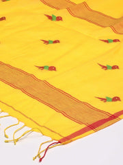 Yellow Jamdani Mul Cotton Dupatta