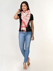 Handloom Jamdani Cotton Stole for women