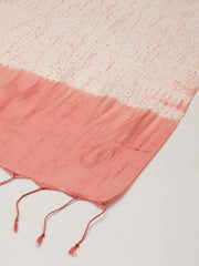 Rose Pink Woven Shibori Silk Stole