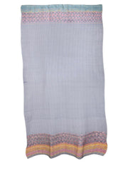 Lavender Pink Khesh Kantha Cotton Door Curtain