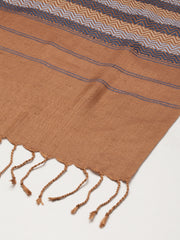 Handwoven Chevron Eri Silk Stole