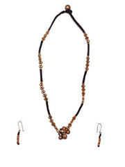 Handmade Black Brass Pendant Set Jewellery