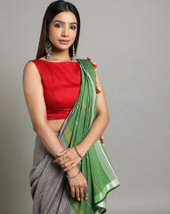 Tie Dye Jamdani Cotton Saree