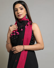 Handloom Jamdani Cotton Saree With Blouse Piece