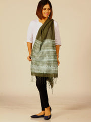 Hand Woven Shibori Cotton Stole