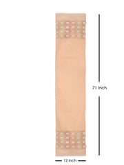 Beige Kantha Cotton dining Table Runner