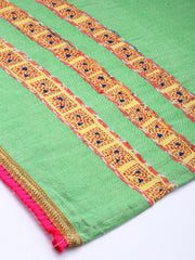 Green Khesh Kantha Cotton dupatta