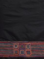 ArtEastri Black ArtSilk Kantha Saree with Blouse piece