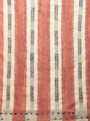 Peach Khesh Kantha Cotton Saree