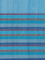 Blue Sequins Cotton Handloom Saree