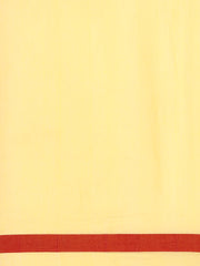 Handloom Solid Cotton Saree with Blouse Piece