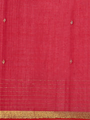 Handloom Zari buti Jamdani Cotton Saree with blouse piece
