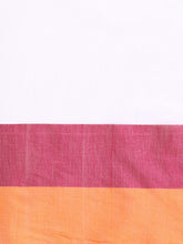 ArtEastri Colorblock Pure Cotton Saree with Blouse piece