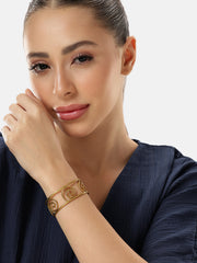 Handmade Brass Swirl Bracelet