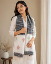 Handwoven Linen Jamdani Stole