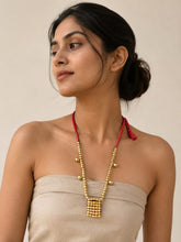 Red Thread Beaded Necklace