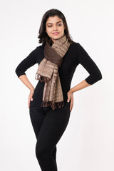 Hand woven Shibori Wool Stole