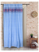 Blue Pink Cotton Curtain for home