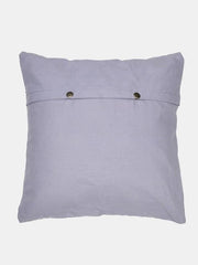 Cream Rust Kantha Silk Reversible Cushion Cover - Pack of 1