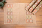 Beige Kantha Cotton Table Mats- 4Pack