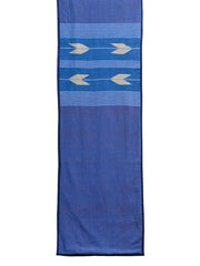 Blue Handloom Jamdani Cotton Table Linen