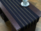 Black Gold Kantha Cotton dining Table Runner