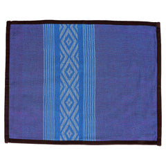 Purple White Cotton Table Mats- 4Pack