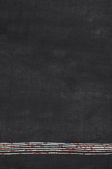 Black Handloom Khesh Kantha Stitch Cotton Saree saree Arteastri