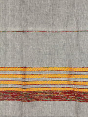 Handloom Cotton Khesh Grey Rod Pocket Window Curtain - Arteastri