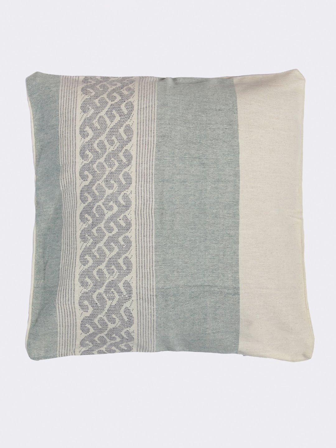 Handloom Sea Green Cotton Cushion Covers - Arteastri