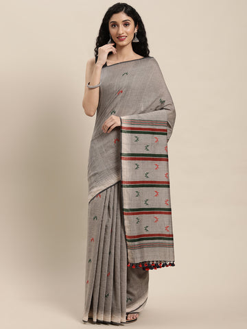 Handloom Jamdani Cotton Saree