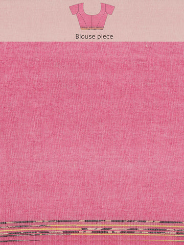 Pink Khesh Weave Pure Cotton saree
