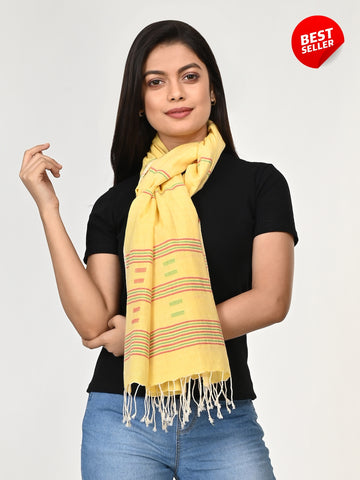 Handloom Cotton Jamdani Stole