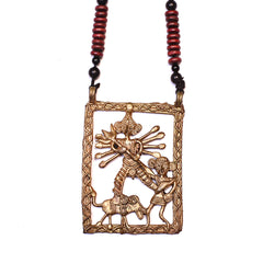 Handmade Dokra Durga Ma Hasuli Jewellery