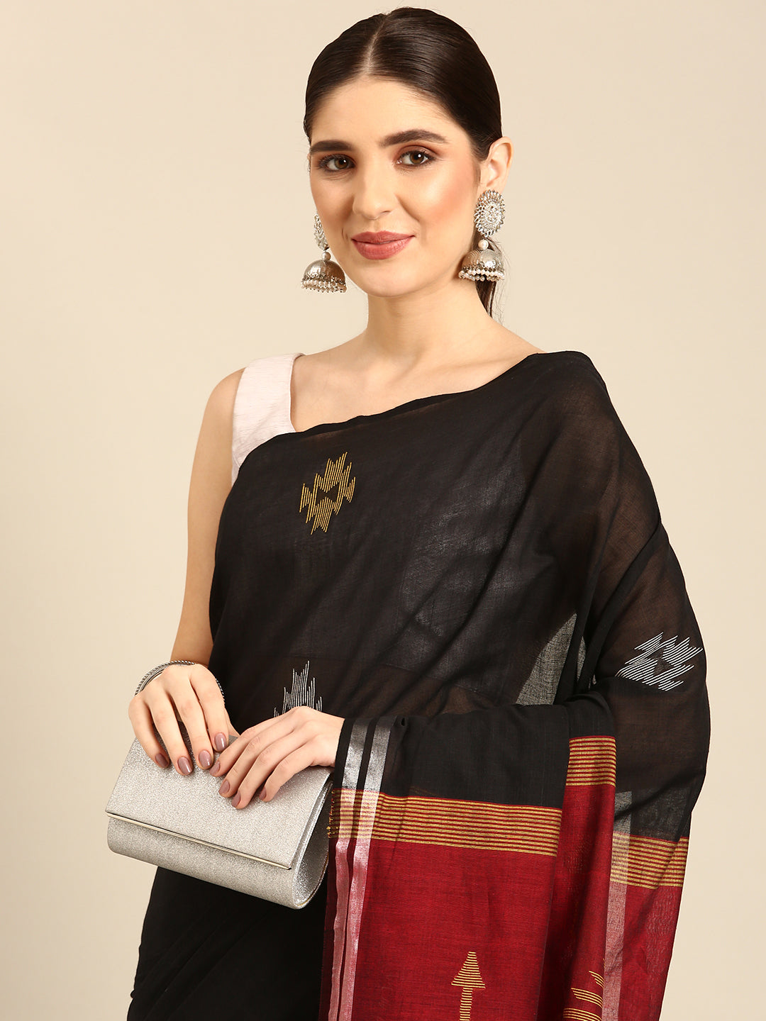 Handloom Jamdani Cotton Saree