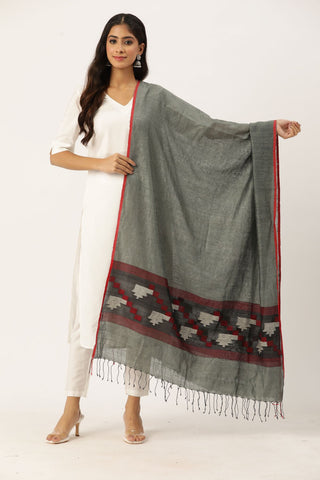 Handloom Jamdani Matka  Silk  Dupatta