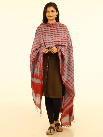 Hand Woven Shibori Silk Dupatta