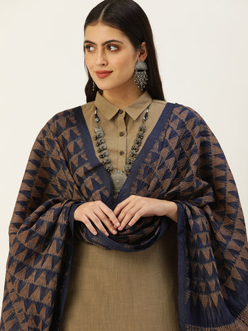Hand Woven Shibori Silk Dupatta