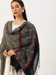 Handloom Woven  Assamese Soft Cotton Dupatta